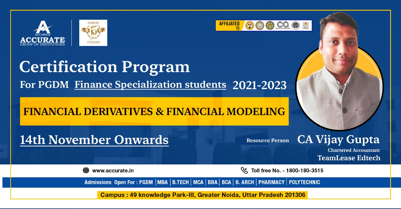 Certification Program on Financial Derivatives and Financial Modeling